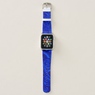 Cool Blue Abstract Apple Watch Band