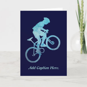 Cool Blue Biker Card