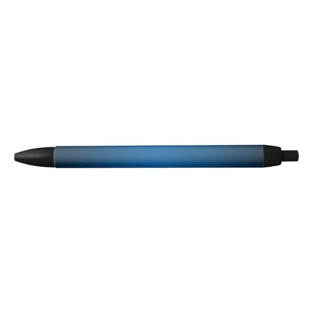 Cool Blue-Black Grainy Vignette Pen (Front)
