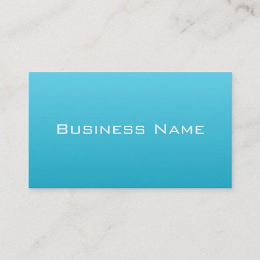 Customizable Cool Blue Business Card