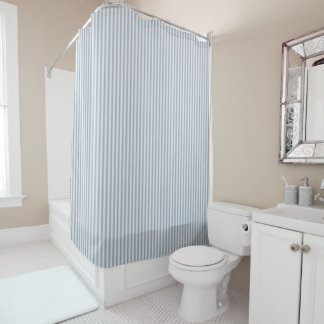 Cool Blue Coastline Shower Curtain