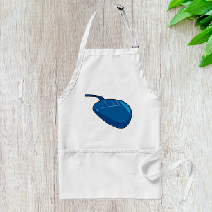 Cool Blue Computer Mouse Tech Adult Apron