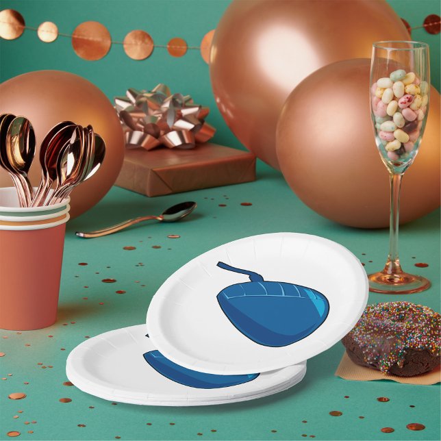 Cool Blue Computer Mouse Tech Paper Plates (Creator Uploaded)