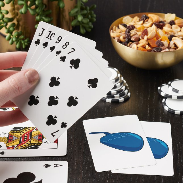 Cool Blue Computer Mouse Tech Poker Cards (Creator Uploaded)