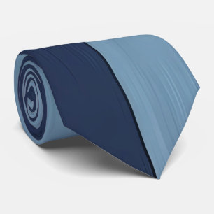 Cool Blue Denim Print Neck Tie