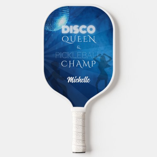 Cool Blue Disco Queen Pickleball Champ Pickleball Paddle