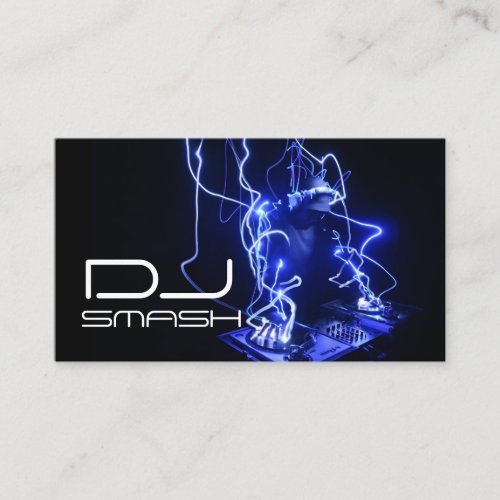 Cool Blue DJ Music Business Card