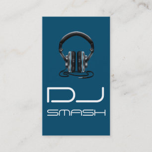 Cool Blue DJ Music Business Card