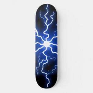 Cool Blue Electric Current Skateboard