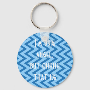 Cool Blue Fanny  Keychain