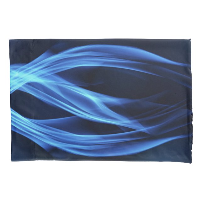 Cool Blue Fire Pillow Case (Front)