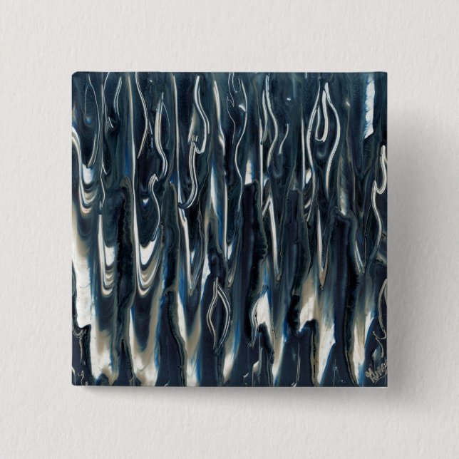 Cool Blue Flame Button (Front)