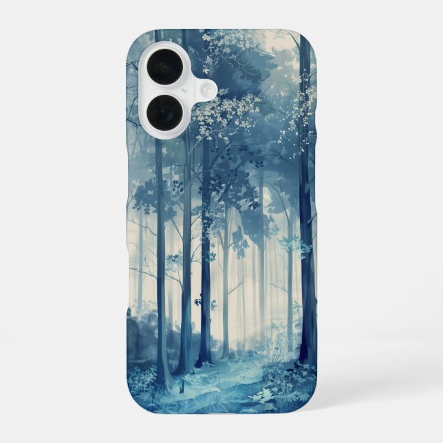 Cool Blue Forest iPhone Case (Back)