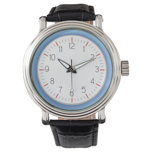 Cool Blue Frame Tarnish Watch (Front)