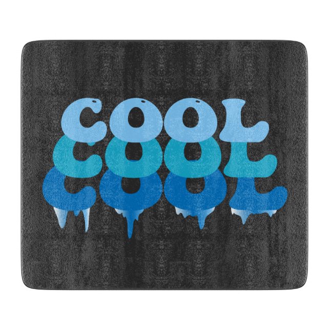 Cool Blue Funny Cutting Board (Front)