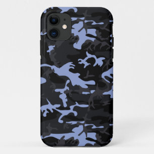 Cool Blue Highlights Camo iPhone 11 Case