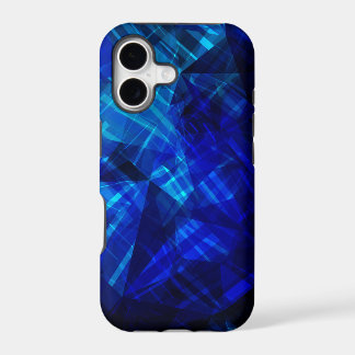 Cool Blue Ice Geometric Pattern iPhone 17 Case