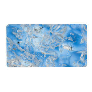 Cool Blue Iceberg Label