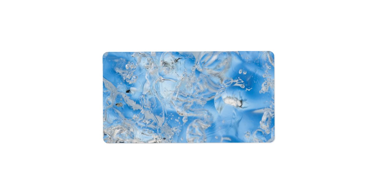 Cool Blue Iceberg Label | Zazzle