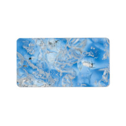 Cool Blue Iceberg Label