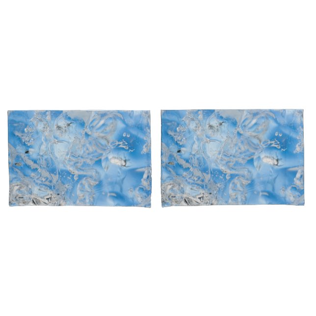 Cool Blue Iceberg Pillow Case (Front-Set)