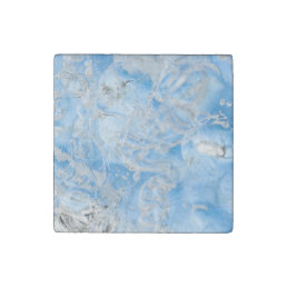 Cool Blue Iceberg Stone Magnet