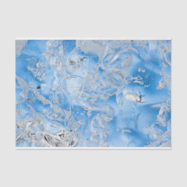 Cool Blue Iceberg Tissue Paper (Front)