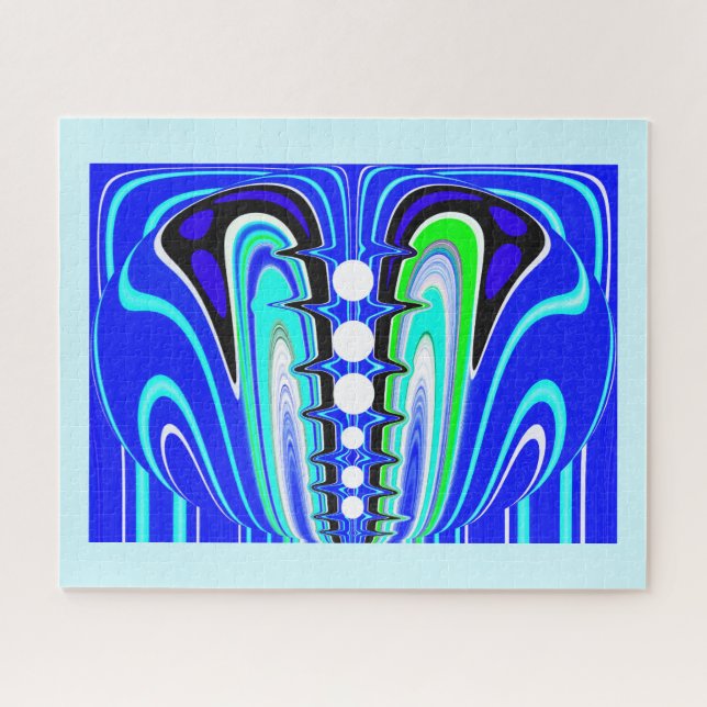 Cool blue jigsaw puzzle (Horizontal)