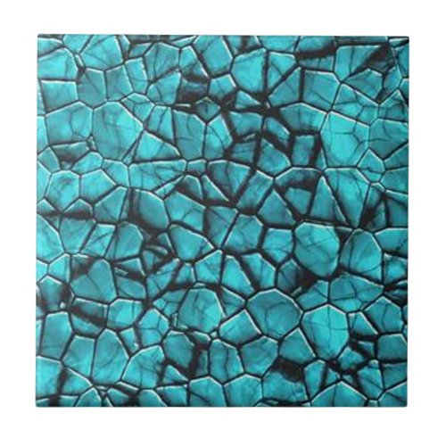 Cool Blue marble stone texture design Ceramic Tile