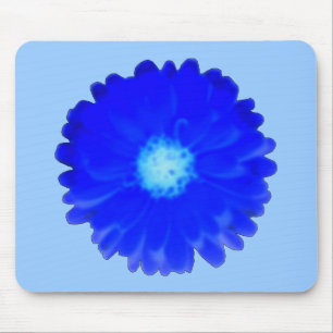 Cool Blue Marigold Mousepad