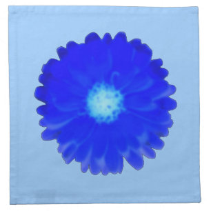 Cool Blue Marigold Napkin