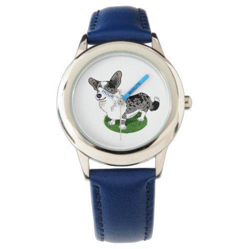 Cool blue  merle  watch 