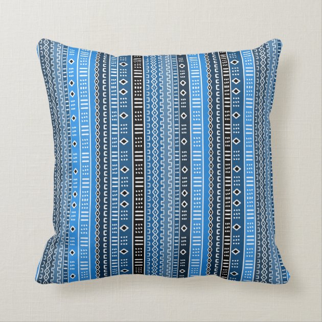 cool blue pillow