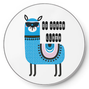Cool Blue No Drama Llama Wireless Charger
