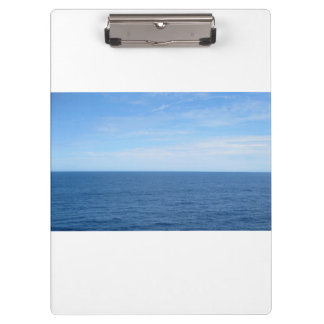 Cool Blue Ocean White Clipboard