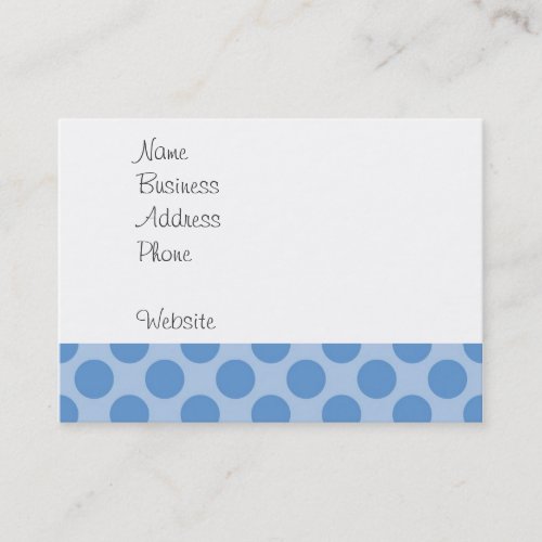 Cool Blue Polka Dots Pattern on Blue Cute Gifts Business Cards