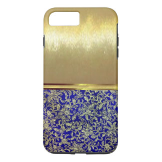 Cool Blue pretty floral Gold Design Case