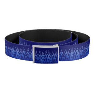 Cool Blue Racing Flames Belt