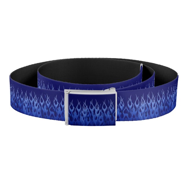 Cool Blue Racing Flames Belt (Coil)