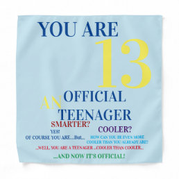 Cool Blue Red Yellow Green Official Teenager Boy Bandana