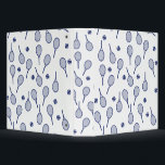 Cool Blue Retro Racquets Pattern Tennis Player    3 Ring Binder<br><div class="desc">Classic Elegant Minimal Navy Blue Tennis Rackets Pattern For Him | Summer Pastel Tennis Court. Gift for tennis player, navy color racquet tennis match on a white background. Personalized Gift for a tennis player. Trendy tennis players home decor. Trendy modern tennis player gifts. Cool retro modern gift for your school...</div>