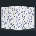 Cool Blue Retro Racquets Pattern Tennis Player    3 Ring Binder<br><div class="desc">Classic Elegant Minimal Navy Blue Tennis Rackets Pattern For Him | Summer Pastel Tennis Court. Gift for tennis player, navy color racquet tennis match on a white background. Personalized Gift for a tennis player. Trendy tennis players home decor. Trendy modern tennis player gifts. Cool retro modern gift for your school...</div>