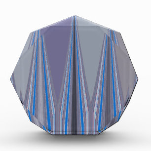 Cool Blue Seamless Design Acrylic Award