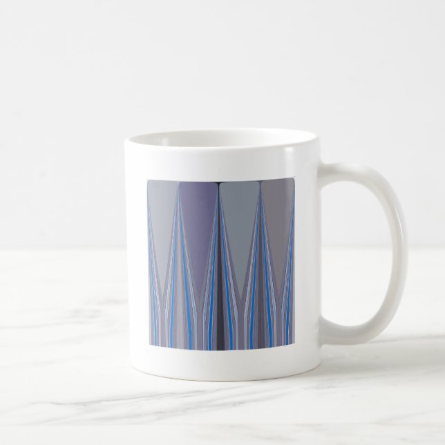 Cool Blue Seamless Design Coffee Mug (Right)