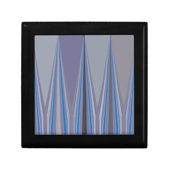 Cool Blue Seamless Design Keepsake Box (Front)