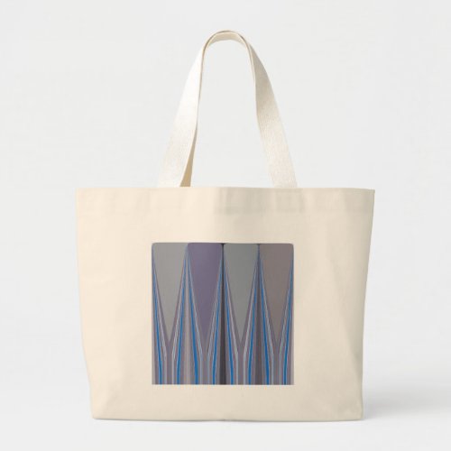 Cool Blue Seamless Design Large Tote Bag