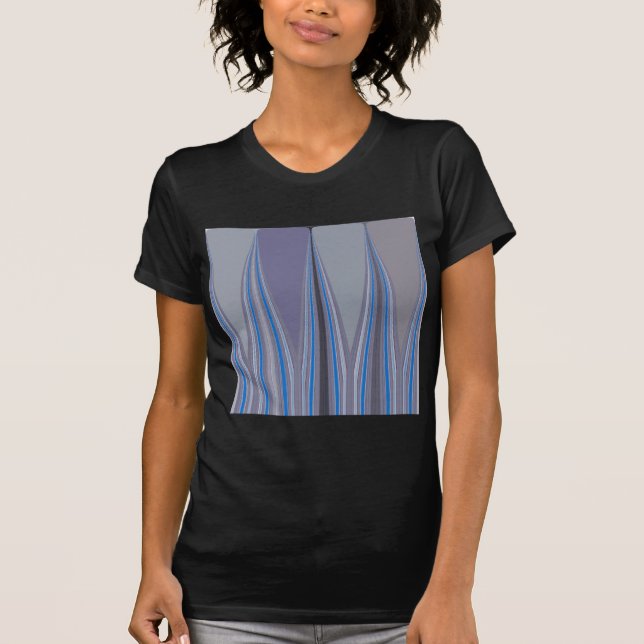 Cool Blue Seamless Design T-Shirt (Front)