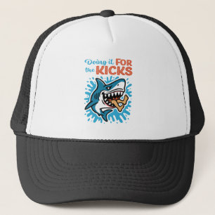 Cool Blue Shark for Kicks Trucker Hat