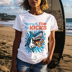 Cool Blue Shark for Kicks Women's T-Shirt