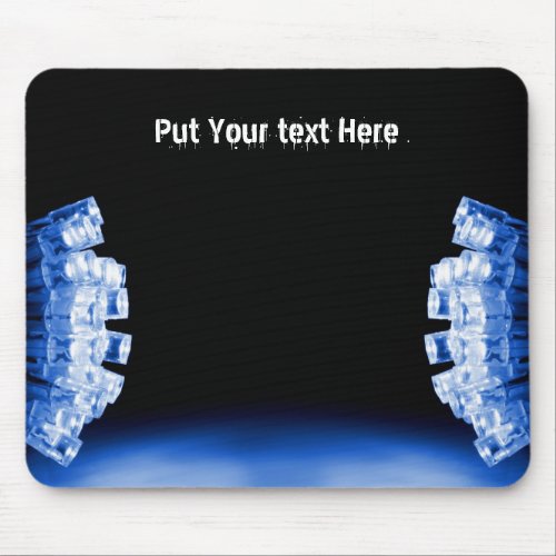 Cool blue side lights mousemat mouse pad